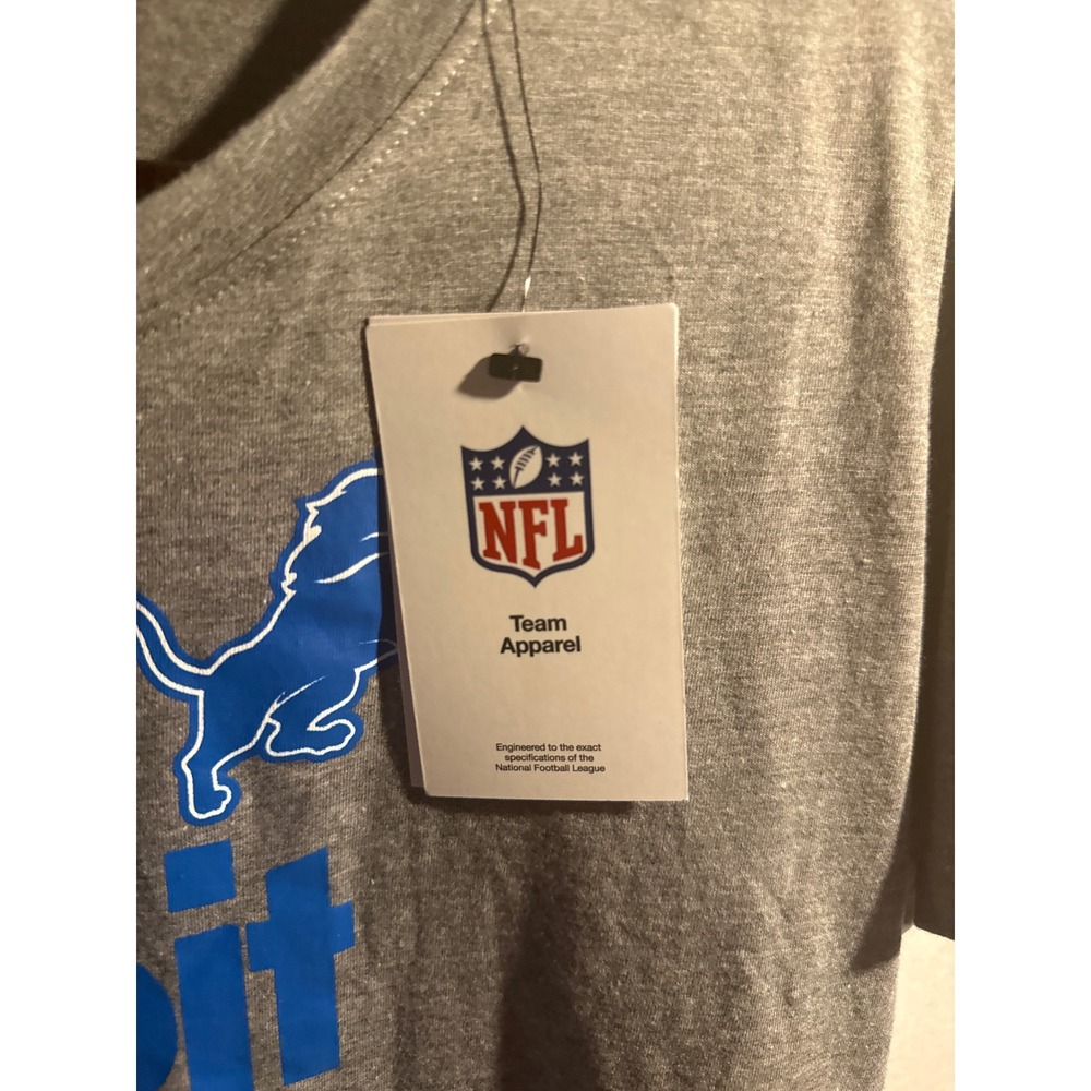 Nike Detroit Lions NFL Womens Gray Detroit Football Graphic T-Shirt Large NWT - Picture 4 of 6